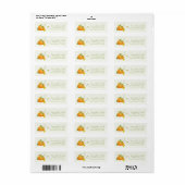 HERFST POMPOEN BABYSHOWER ETIKET (Full Sheet)
