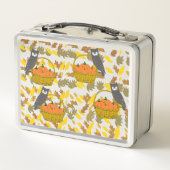 Herfst Pompoen Back To School Kinderen Lunchbox (Achterkant)