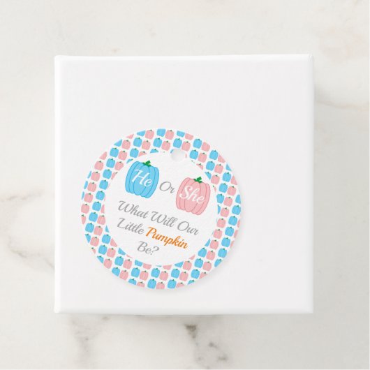 Herfst pompoen bedankjes labels (In situ)