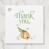 Herfst Pompoen Bedankt Bedankjes Labels (Voorkant)