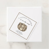 Herfst pompoen beer Baby shower Bedankjes Labels (In situ)