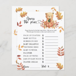 Herfst pompoen beer - Raad de prijs! Spel