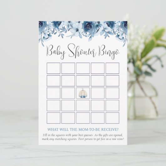 Herfst pompoen bingo raden wie Baby shower games Kaart (Staand voorkant)