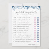 Herfst pompoen bingo raden wie Baby shower games Kaart (Achterkant)