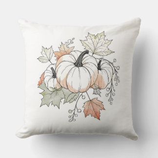 Herfst Pompoen & Blad Worp Kussen