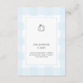 Herfst pompoen blauw gingham behuizing Kaart (Voorkant)