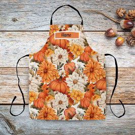 Herfst Pompoen Bloem Aanpasbaar Schort