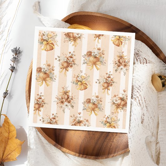 Herfst Pompoen Bloem Boog Bruidsdiner Servet