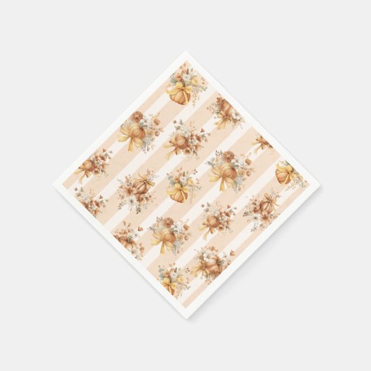 Herfst Pompoen Bloem Boog Bruiloft Feest Servet (Hoek)