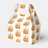 Herfst Pompoen Bloemen Baby shower Aangepast Bedankdoosjes (Achterkant)