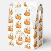 Herfst Pompoen Bloemen Baby shower Aangepast Bedankdoosjes (Geopend)
