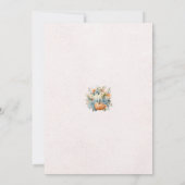 Herfst Pompoen Bloemen Verjaardag Party Uitnodigin Kaart (Achterkant)