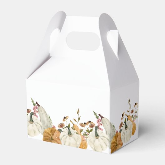 Herfst Pompoen Bloemen Vrijgezellenfeest Bedankdoosjes (Achterkant)