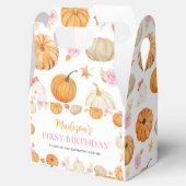 Herfst Pompoen Bloemmeisje Verjaardag Bedankdoosjes (Geopend)