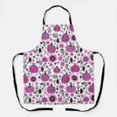 Herfst Pompoen Bloempatroon Schort (Voorkant)