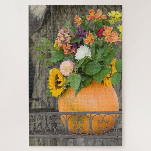 Herfst Pompoen Boeket Legpuzzel (Verticaal)