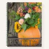 Herfst Pompoen Boeket Notitieboek (Voorkant)