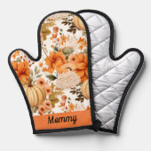 Herfst Pompoen Boeket Ontwerp Aanpasbaar Ovenwant (Voorkant / Achterkant)