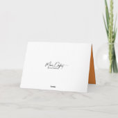 Herfst pompoen boeket voor de verjaardag kaart (Achterkant)