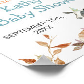 Herfst Pompoen Boerderij Dier Tractor Bloemrijke W Poster (Hoek)