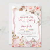 Herfst Pompoen Boho Coquette Bruids Tea Party Kaart (Voorkant)