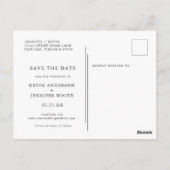 Herfst Pompoen Boho Save the Date Briefkaart (Achterkant)