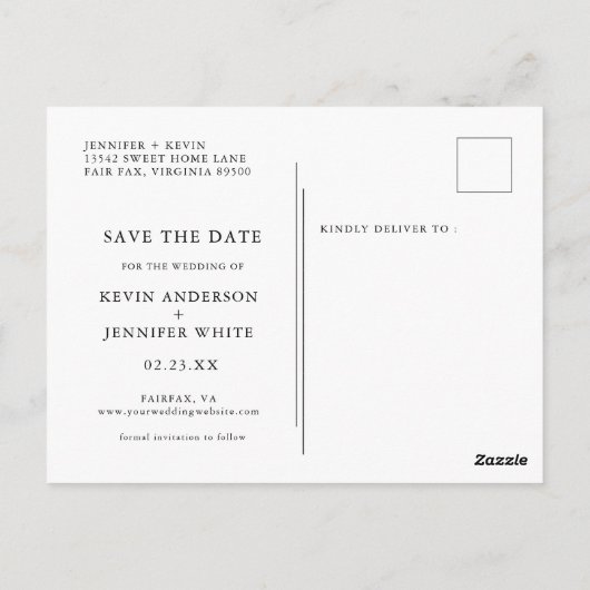 Herfst Pompoen Boho Save the Date Briefkaart (Achterkant)