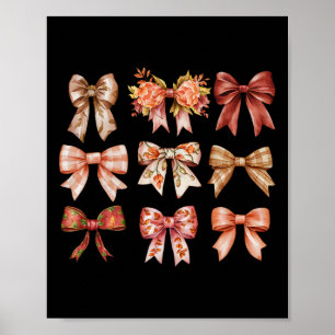 Herfst pompoen boog koket herfstbladeren Thanksgiv Poster
