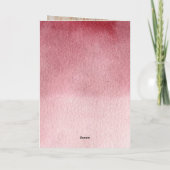 Herfst pompoen bordeaux blos roze bloemenfoto bedankkaart (Achterkant)