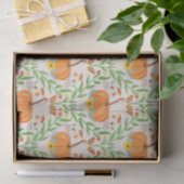 Herfst Pompoen Botanisch Ontwerp Tissuepapier (Geschenk)