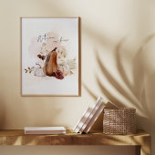 Herfst Pompoen Botanisch Poster