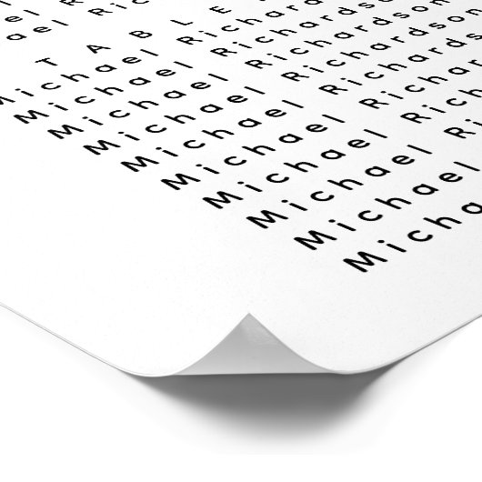 Herfst Pompoen Botanische Bruiloft 18 Tafel Zitpla Poster (Hoek)