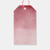 Herfst Pompoen Bourgondië Blush Roze Bloemen Dank  Cadeaulabel (Achterkant)