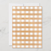 Herfst Pompoen Boy Babykleding Baby shower Invitat Kaart (Achterkant)