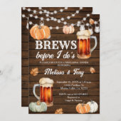 Herfst pompoen brouwt voordat ik doe repetitie din kaart (Voorkant / Achterkant)