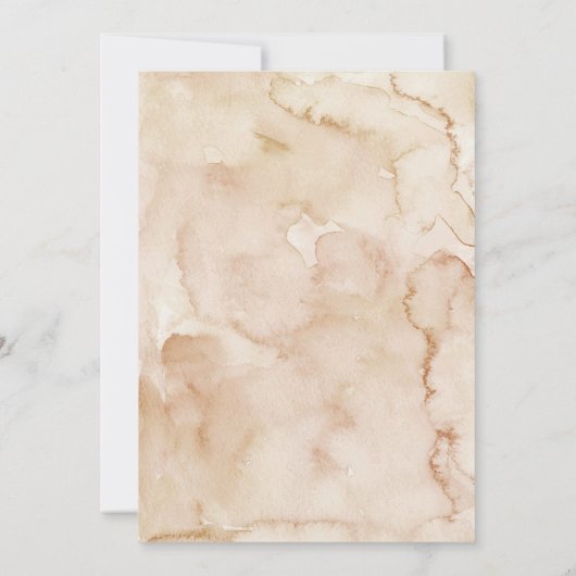 Herfst pompoen bruids brunch pannenkoek kaart (Achterkant)