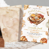 Herfst pompoen bruids brunch pannenkoek kaart