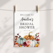 Herfst Pompoen Bruidsdouche Welkom Poster