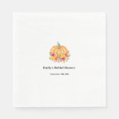 Herfst Pompoen Bruiloft Borrel  Servet (Voorkant)