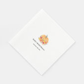 Herfst Pompoen Bruiloft Borrel  Servet (Hoek)