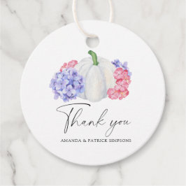 Herfst pompoen - bruiloft dank u bedankjes labels