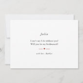 Herfst pompoen bruiloft zal je mijn bruidsmeisje z kaart (Achterkant)