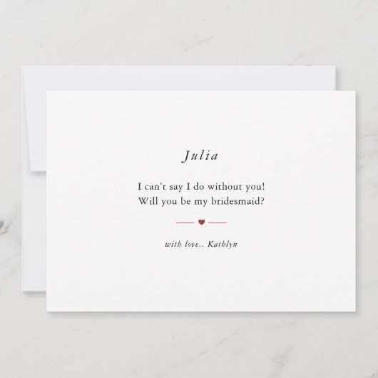 Herfst pompoen bruiloft zal je mijn bruidsmeisje z kaart (Achterkant)