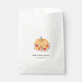 Herfst Pompoen Bruiloftsborrel Bedankzakje (Voorkant)