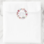 Herfst Pompoen Bruiloftstickers Ronde Sticker (Tas)