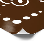 Herfst pompoen bruin perfect poster (Hoek)