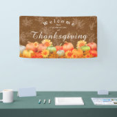 Herfst Pompoen Bruin Spandoek (Beurs)