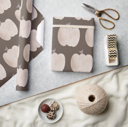 Herfst Pompoen Bruine Boho Inpakpapier (Crafts)