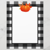 Herfst pompoen buffel geplakt gepersonaliseerd pap (Achterkant)