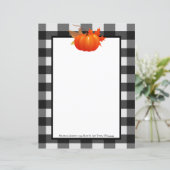 Herfst pompoen buffel geplakt gepersonaliseerd pap (Staand voorkant)